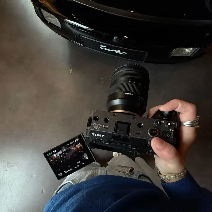 Cámara de cine para grabar vídeo para redes sociales